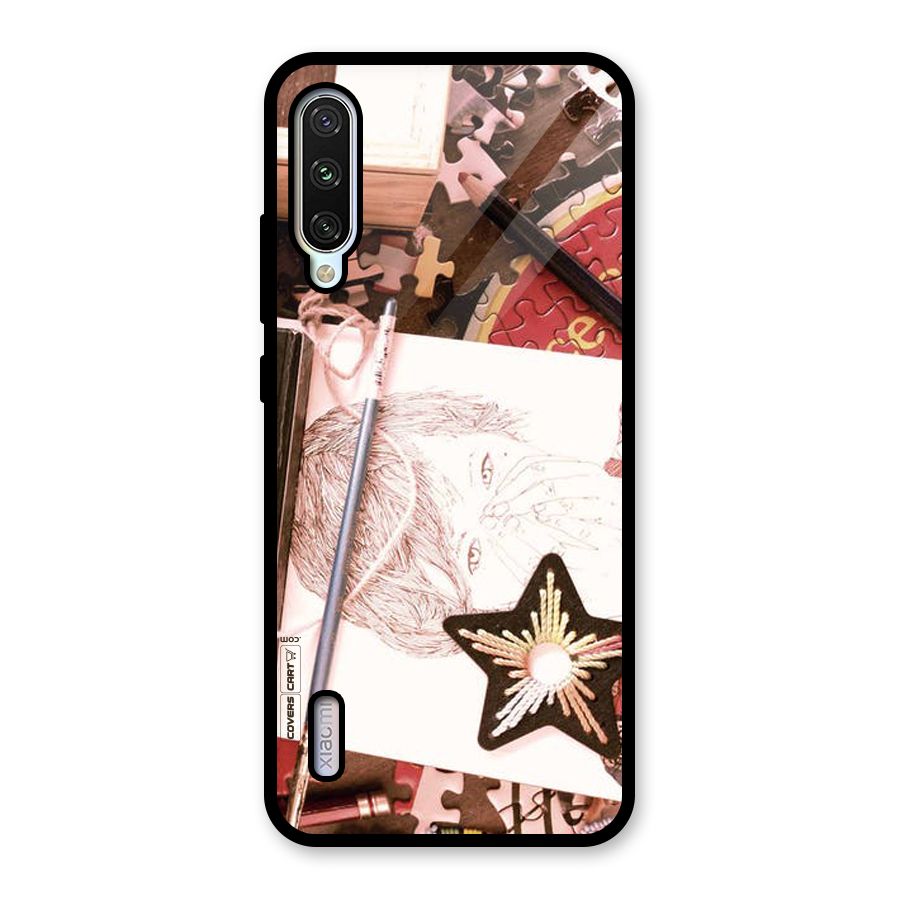 Artistic Messy Glass Back Case for Mi A3