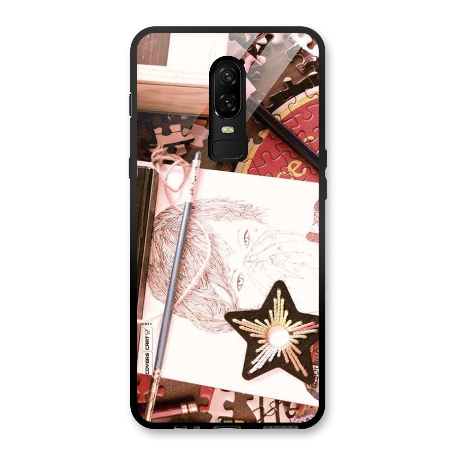 Artistic Messy Glass Back Case for OnePlus 6