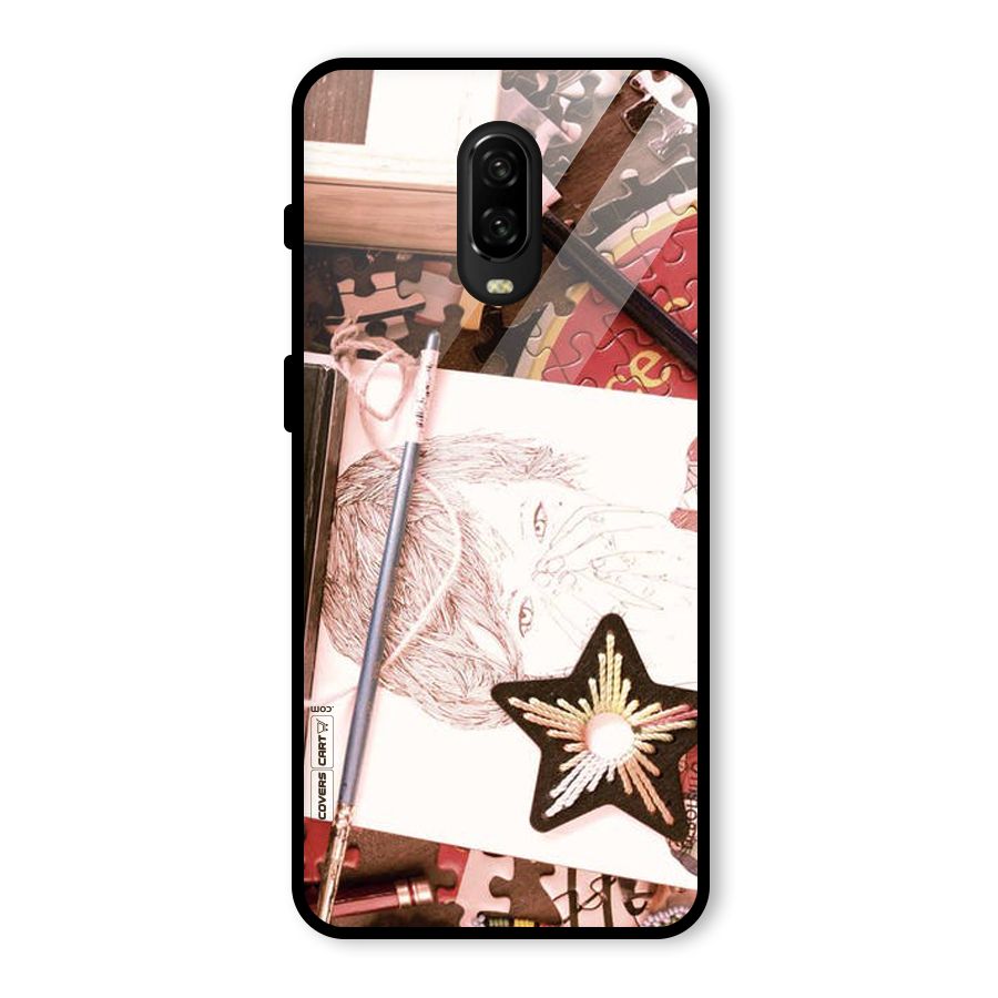 Artistic Messy Glass Back Case for OnePlus 6T