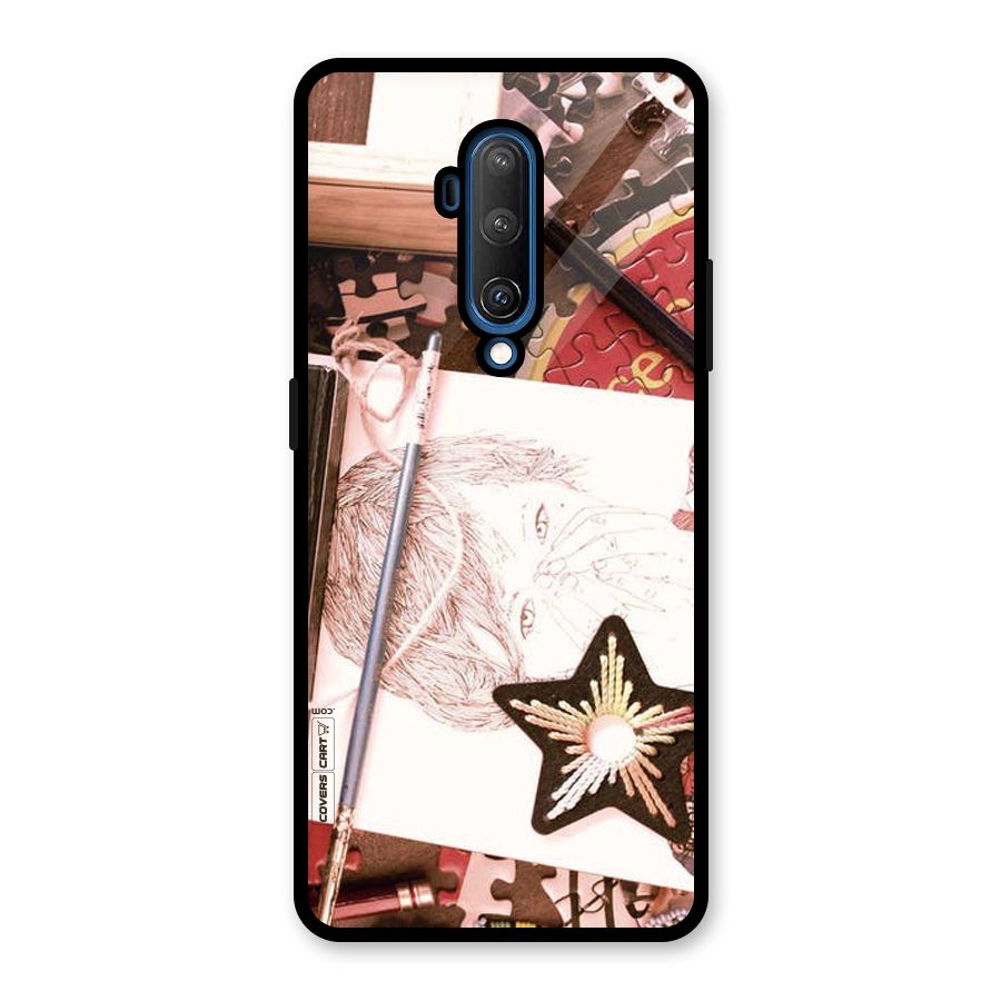 Artistic Messy Glass Back Case for OnePlus 7T Pro