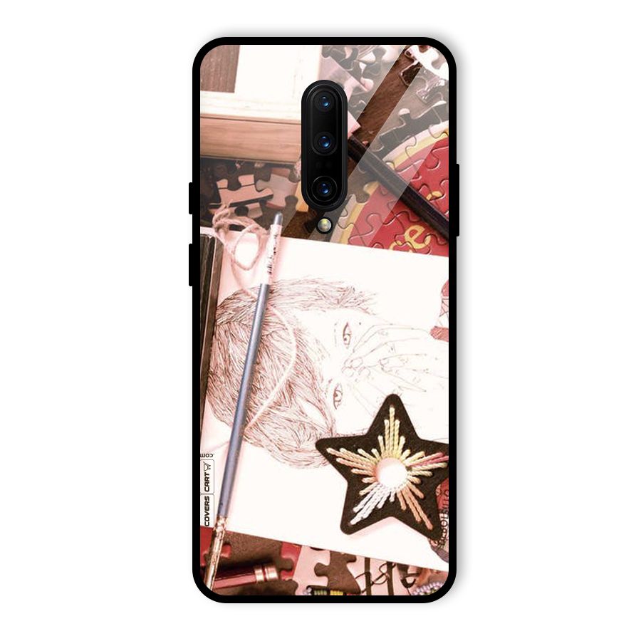 Artistic Messy Glass Back Case for OnePlus 7 Pro