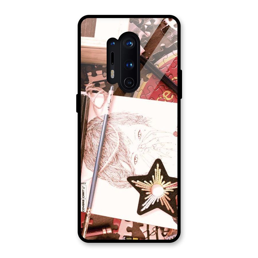 Artistic Messy Glass Back Case for OnePlus 8 Pro
