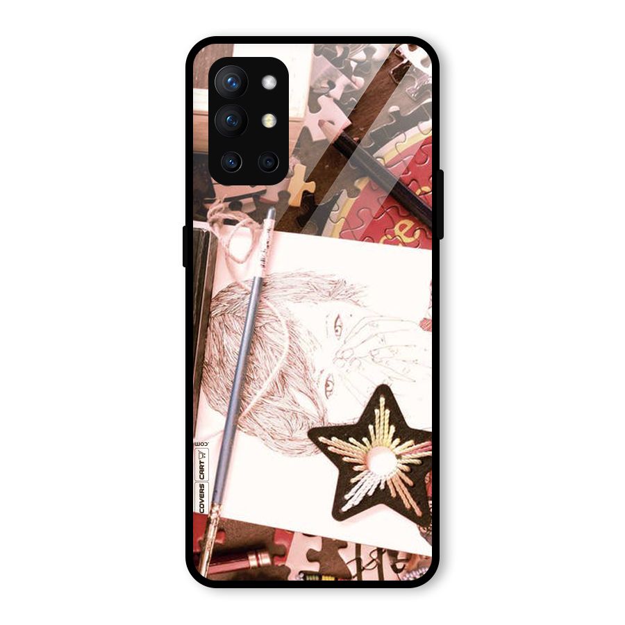 Artistic Messy Glass Back Case for OnePlus 9R