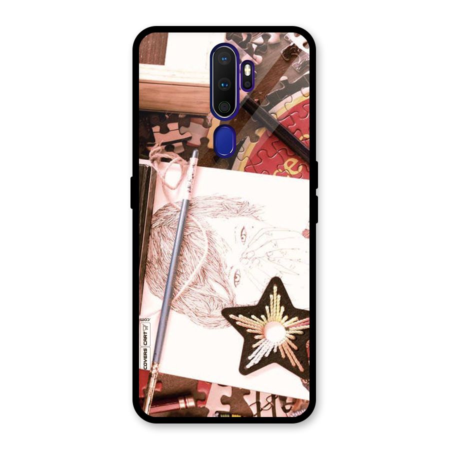 Artistic Messy Glass Back Case for Oppo A9 (2020)