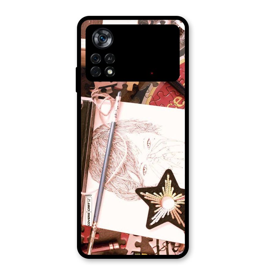 Artistic Messy Glass Back Case for Poco X4 Pro 5G