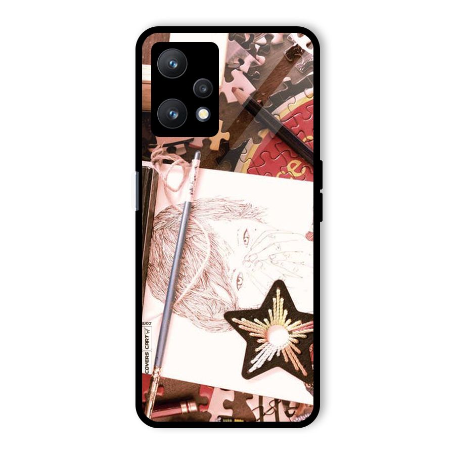 Artistic Messy Glass Back Case for Realme 9 Pro 5G