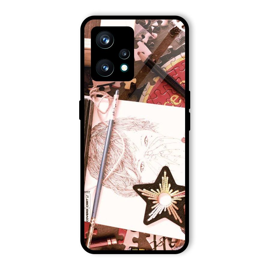 Artistic Messy Glass Back Case for Realme 9 Pro Plus 5G