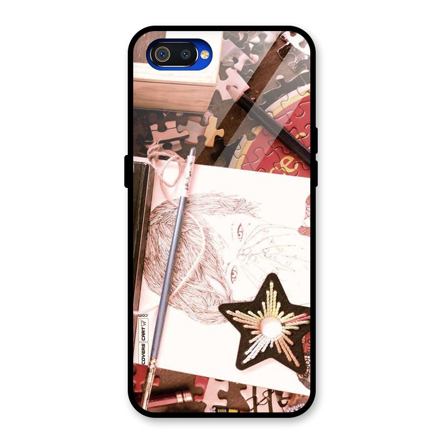 Artistic Messy Glass Back Case for Realme C2