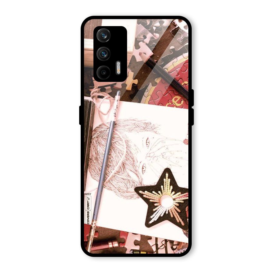 Artistic Messy Glass Back Case for Realme GT 5G