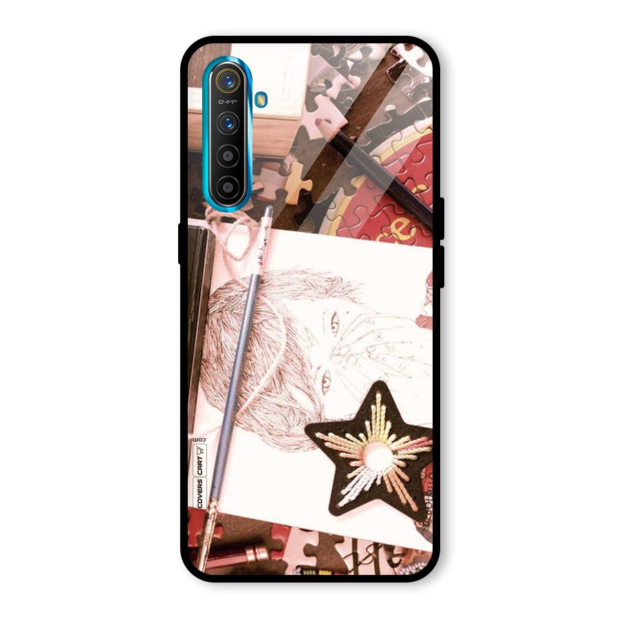 Artistic Messy Glass Back Case for Realme X2