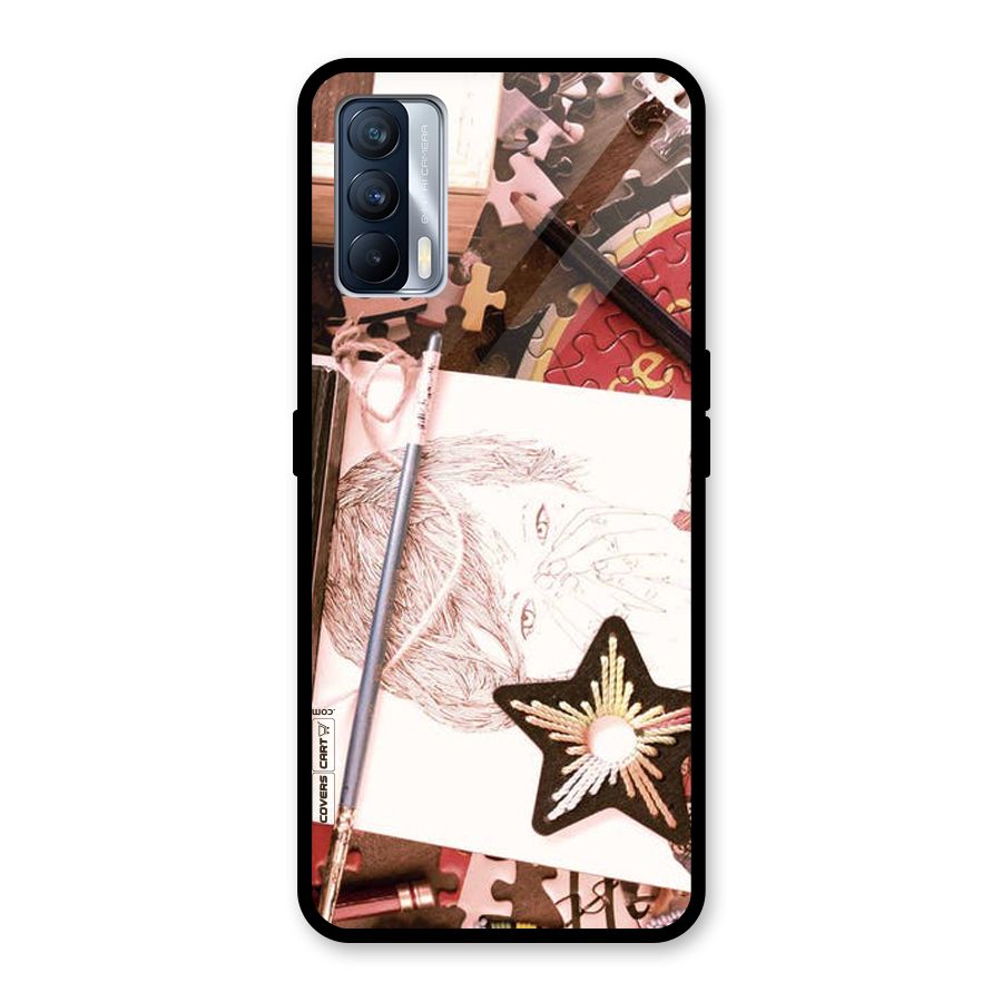 Artistic Messy Glass Back Case for Realme X7