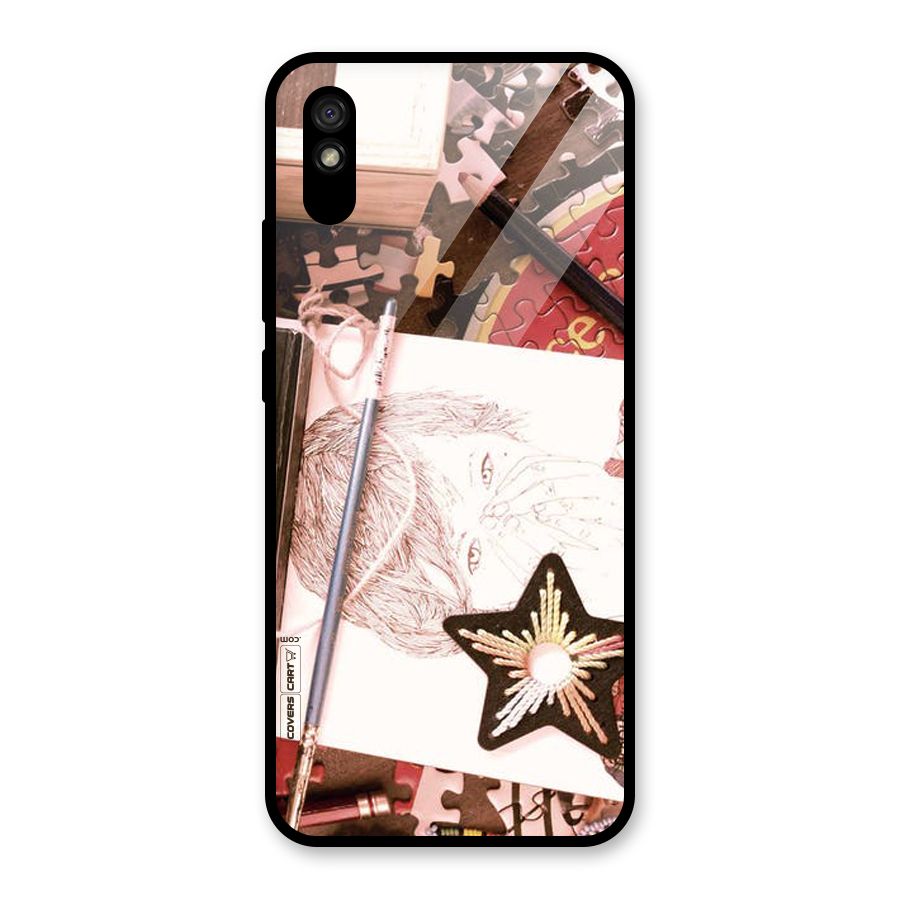 Artistic Messy Glass Back Case for Redmi 9A