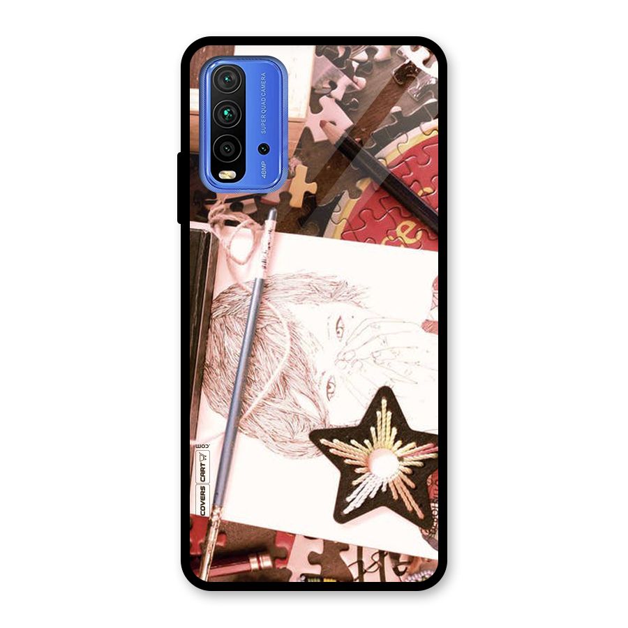 Artistic Messy Glass Back Case for Redmi 9 Power