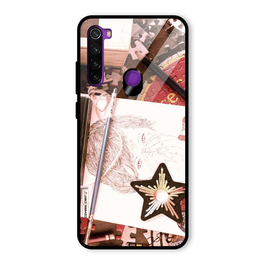 Artistic Messy Glass Back Case for Redmi Note 8