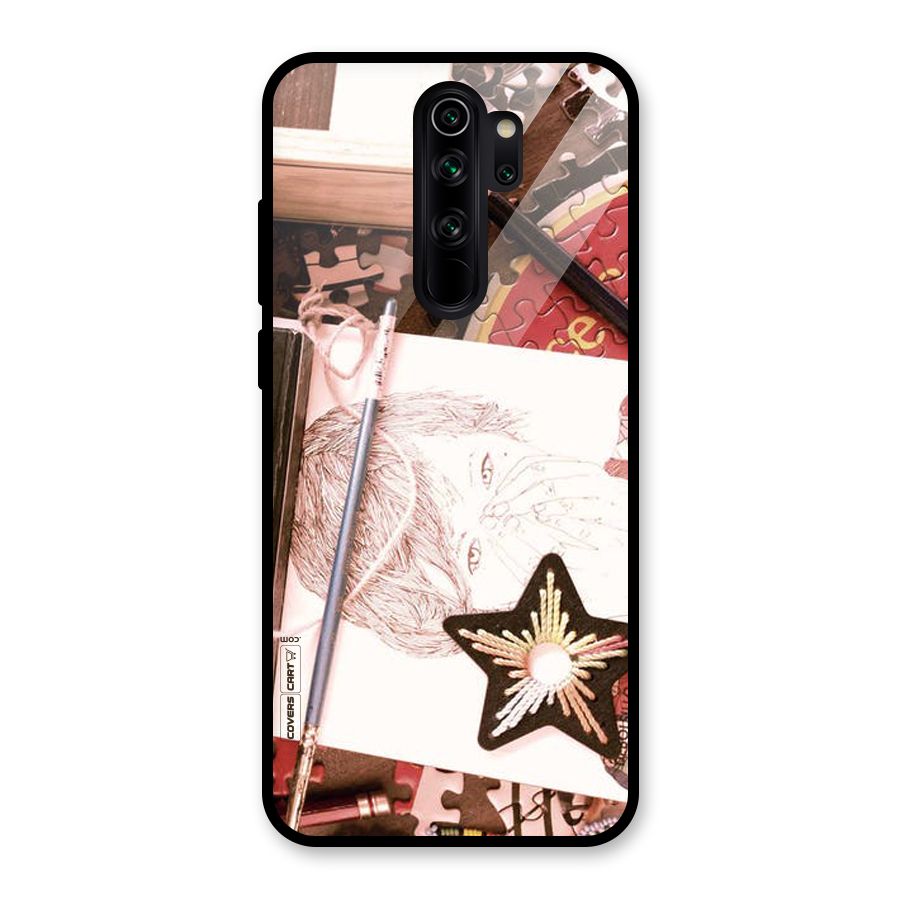 Artistic Messy Glass Back Case for Redmi Note 8 Pro