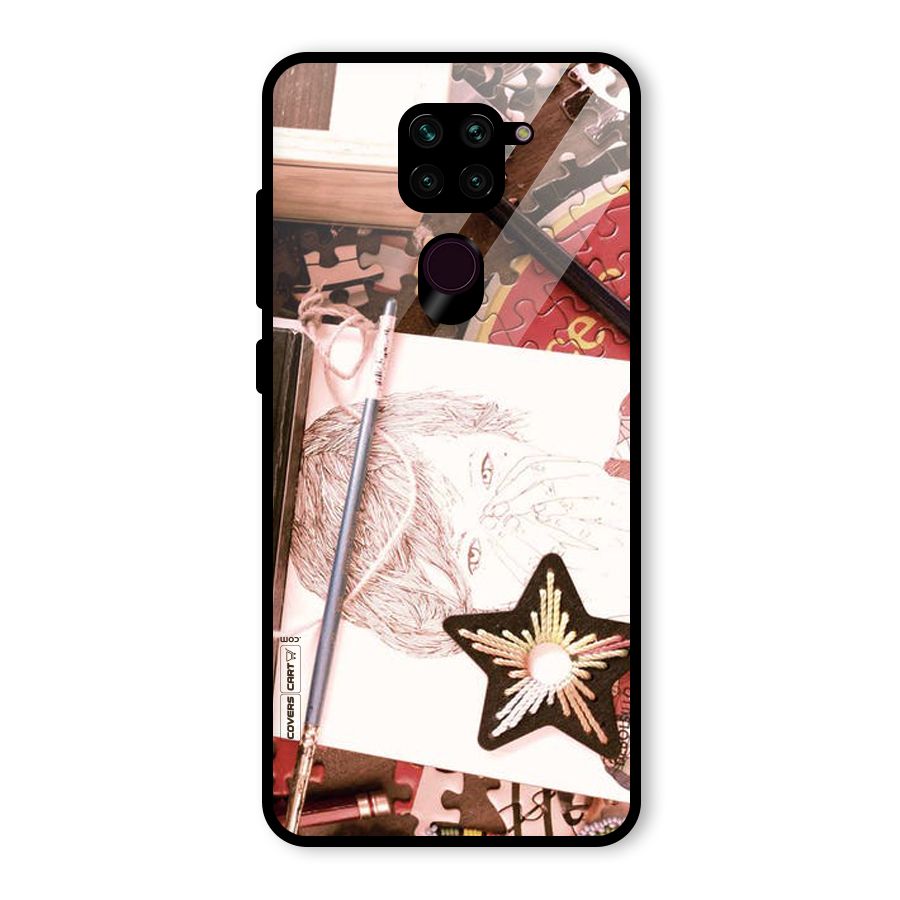 Artistic Messy Glass Back Case for Redmi Note 9