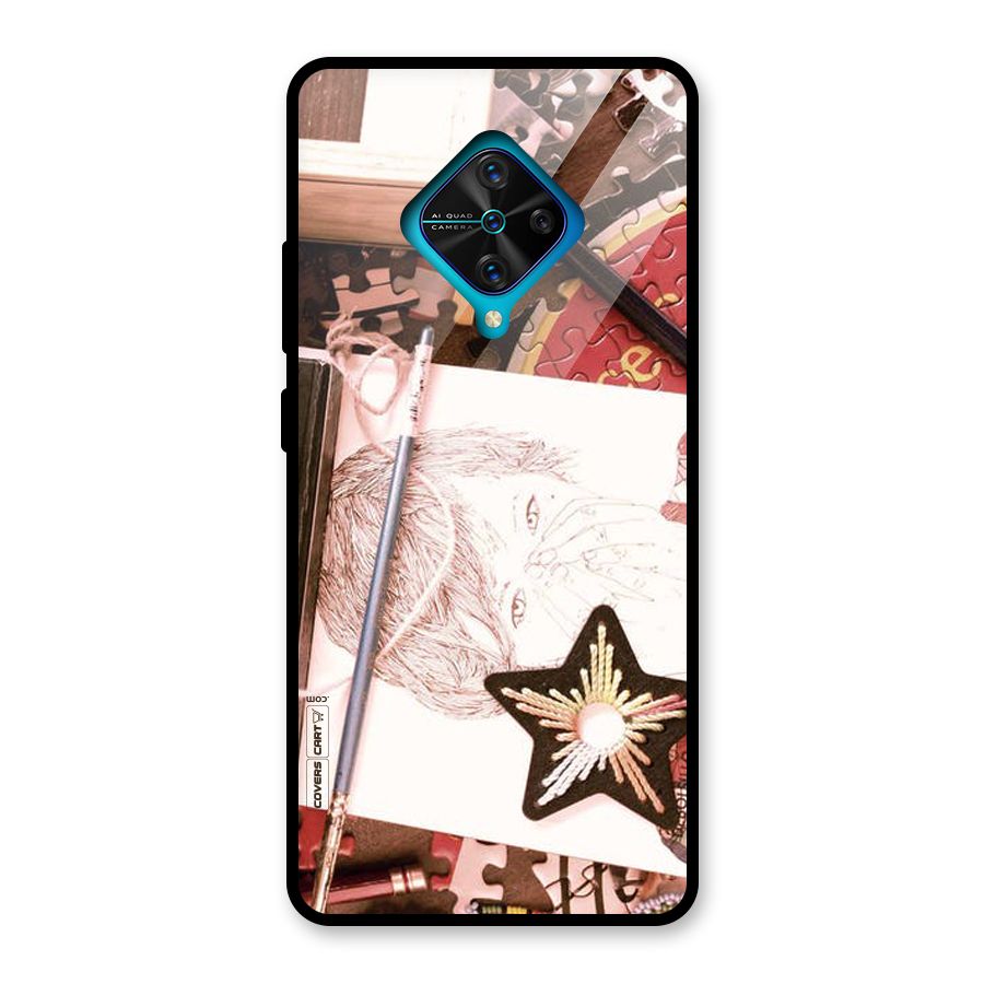 Artistic Messy Glass Back Case for Vivo S1 Pro