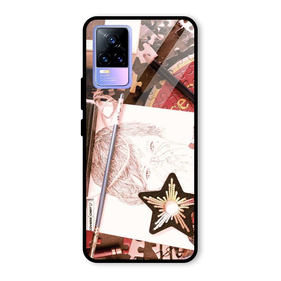 Artistic Messy Glass Back Case for Vivo Y73