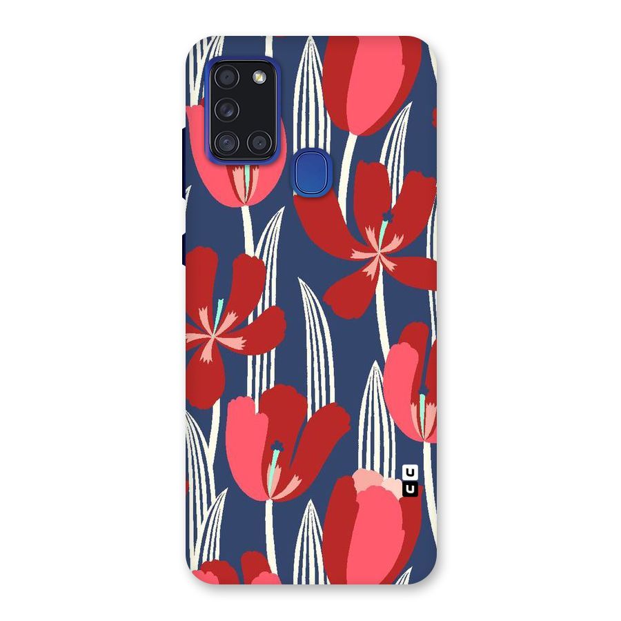 Artistic Tulips Back Case for Galaxy A21s