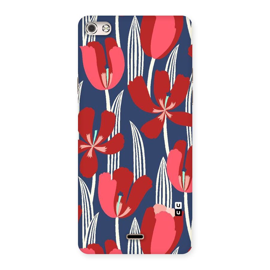 Artistic Tulips Back Case for Micromax Canvas Silver 5