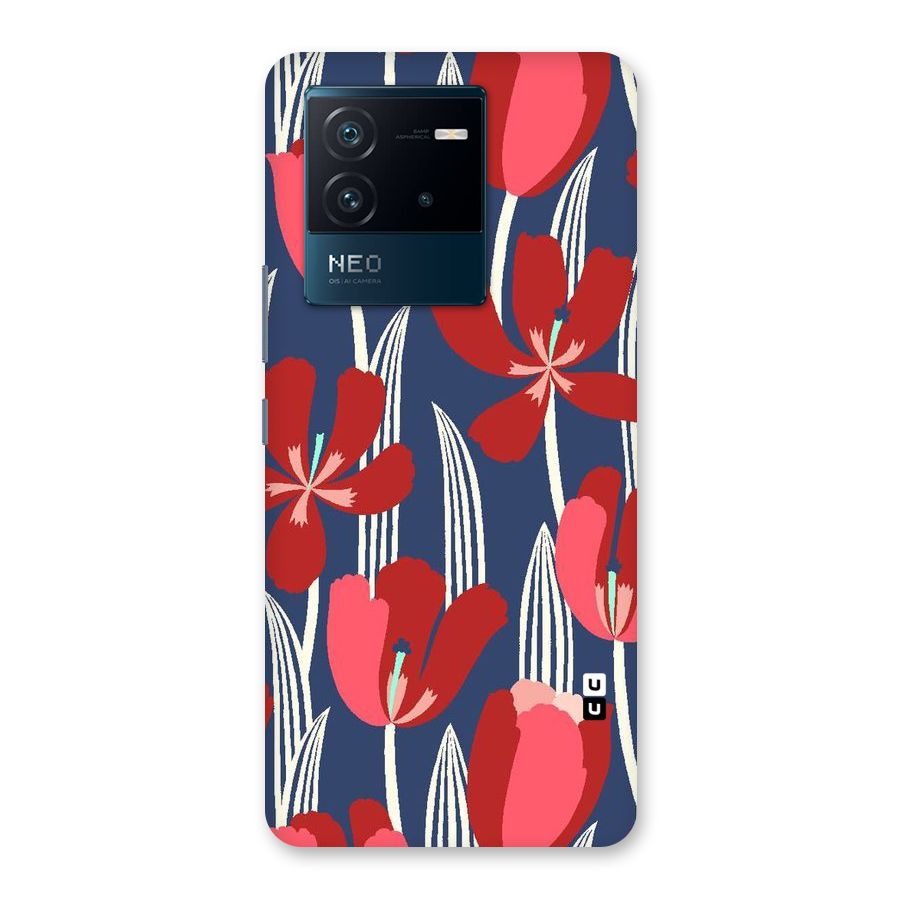 Artistic Tulips Back Case for Vivo iQOO Neo 6 5G