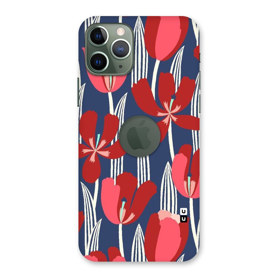 Artistic Tulips Back Case for iPhone 11 Pro Logo  Cut
