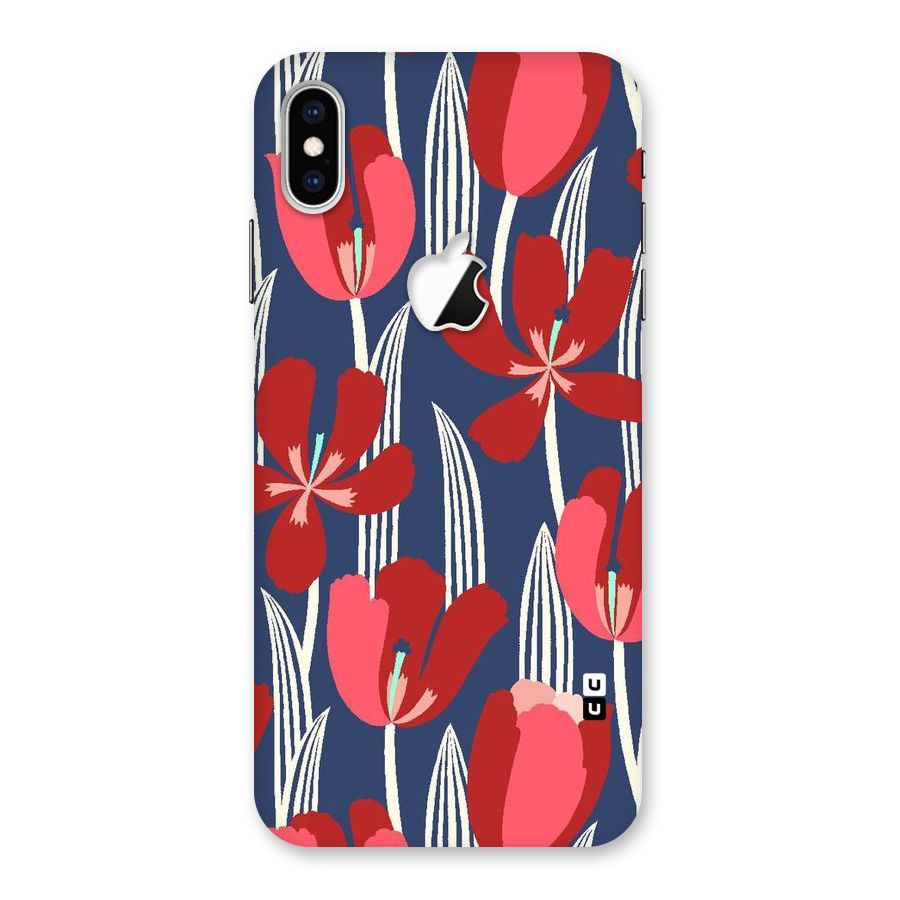 Artistic Tulips Back Case for iPhone XS Max Apple Cut