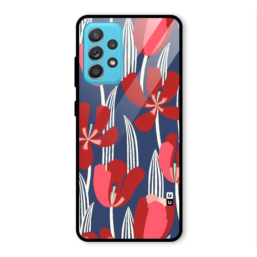 Artistic Tulips Glass Back Case for Galaxy A52