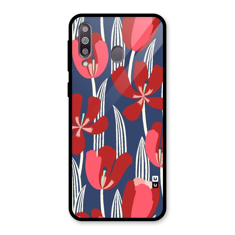 Artistic Tulips Glass Back Case for Galaxy M30