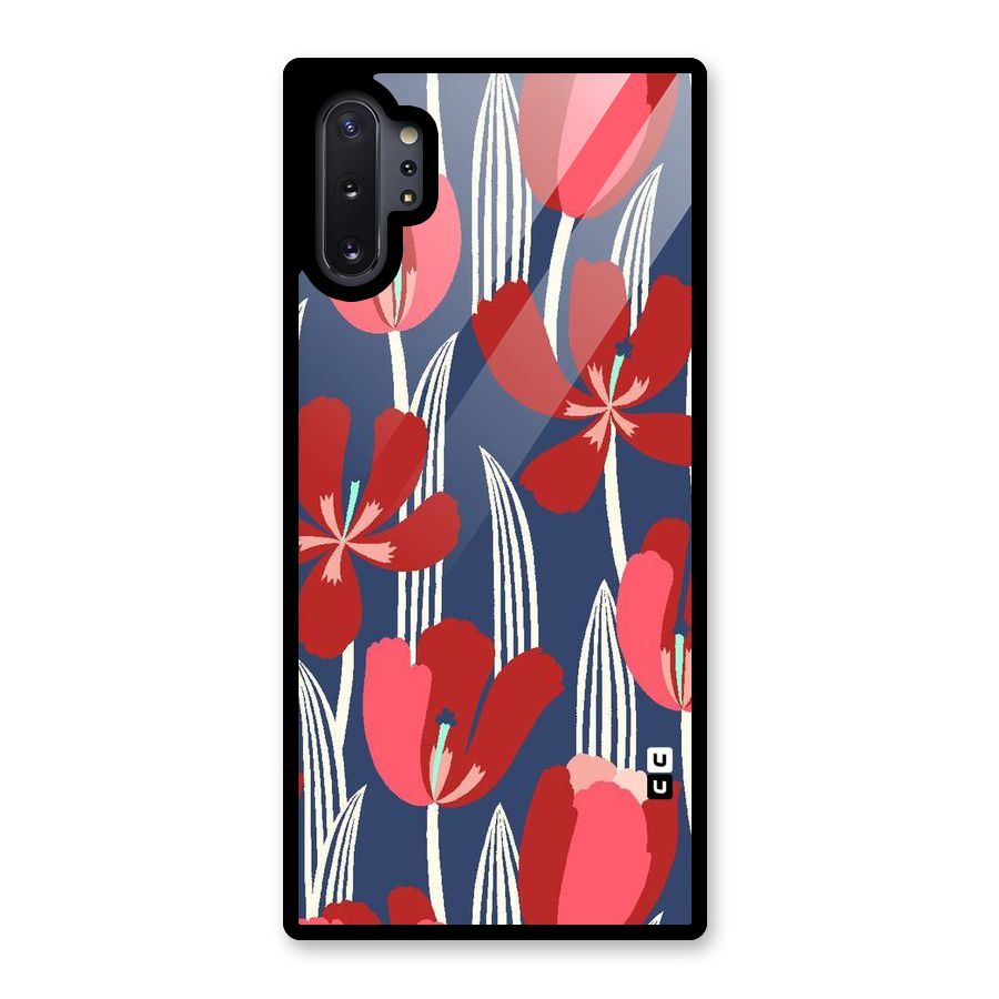 Artistic Tulips Glass Back Case for Galaxy Note 10 Plus