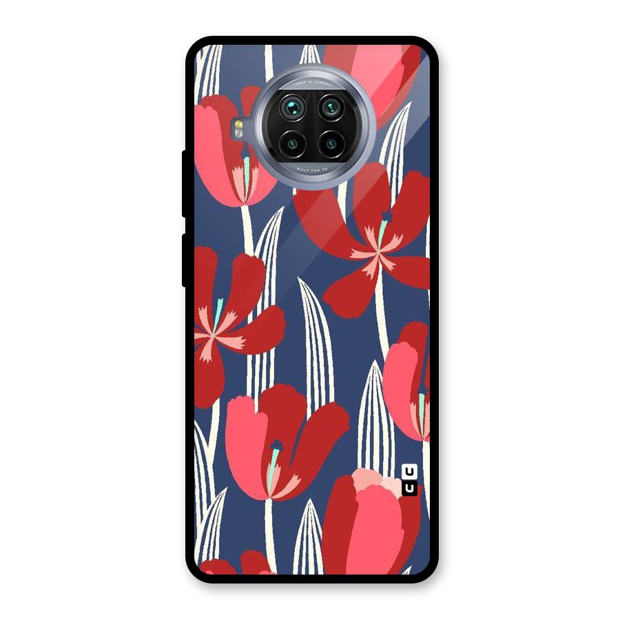 Artistic Tulips Glass Back Case for Mi 10i