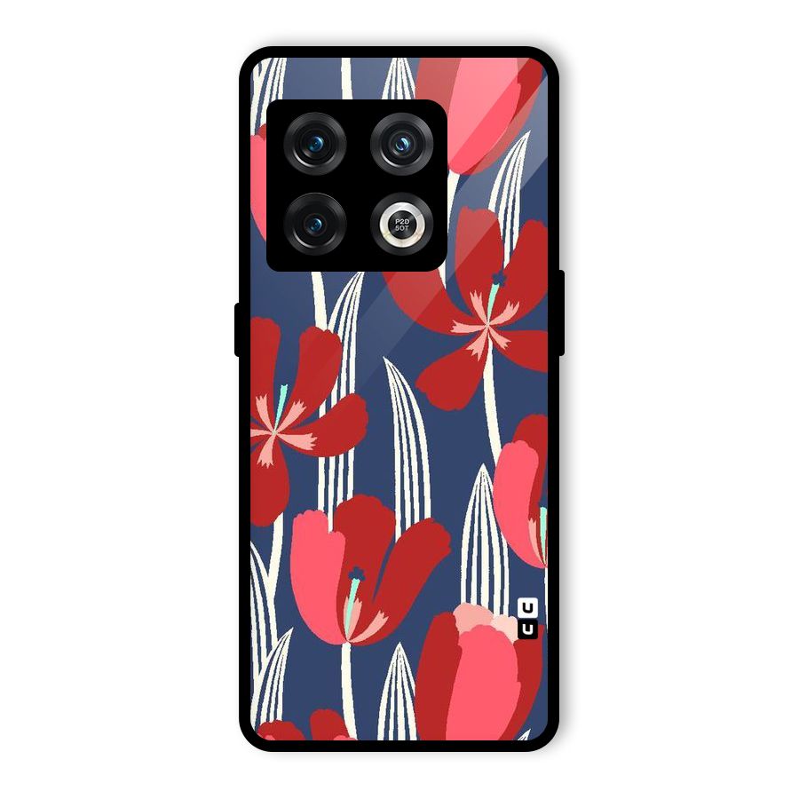 Artistic Tulips Glass Back Case for OnePlus 10 Pro 5G