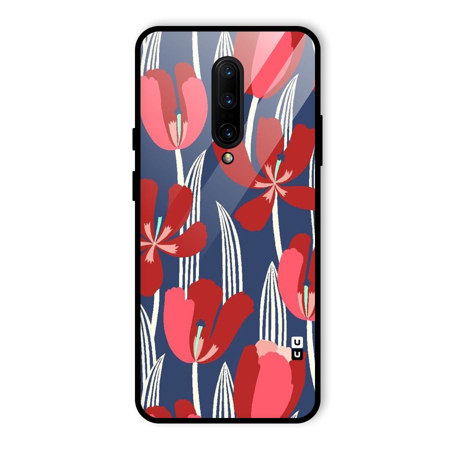 Artistic Tulips Glass Back Case for OnePlus 7 Pro
