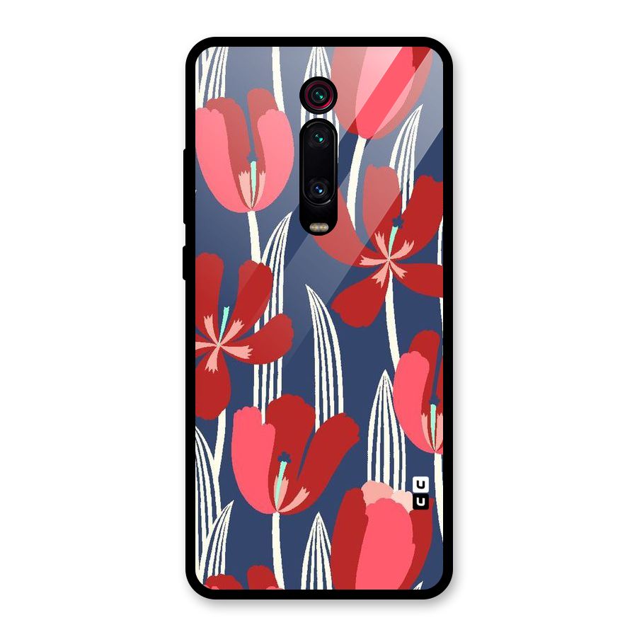Artistic Tulips Glass Back Case for Redmi K20 Pro