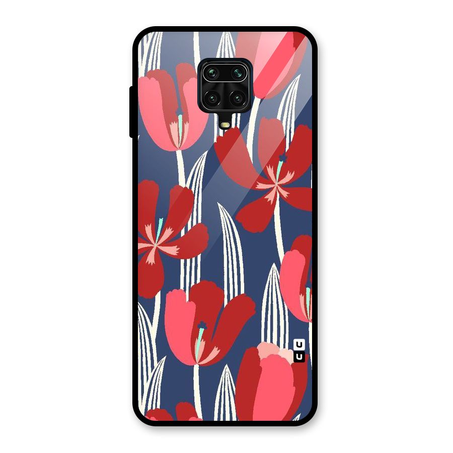 Artistic Tulips Glass Back Case for Redmi Note 10 Lite