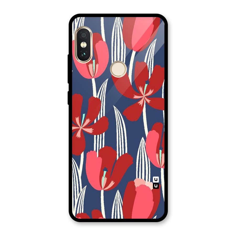 Artistic Tulips Glass Back Case for Redmi Note 5 Pro
