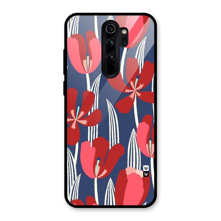 Artistic Tulips Glass Back Case for Redmi Note 8 Pro
