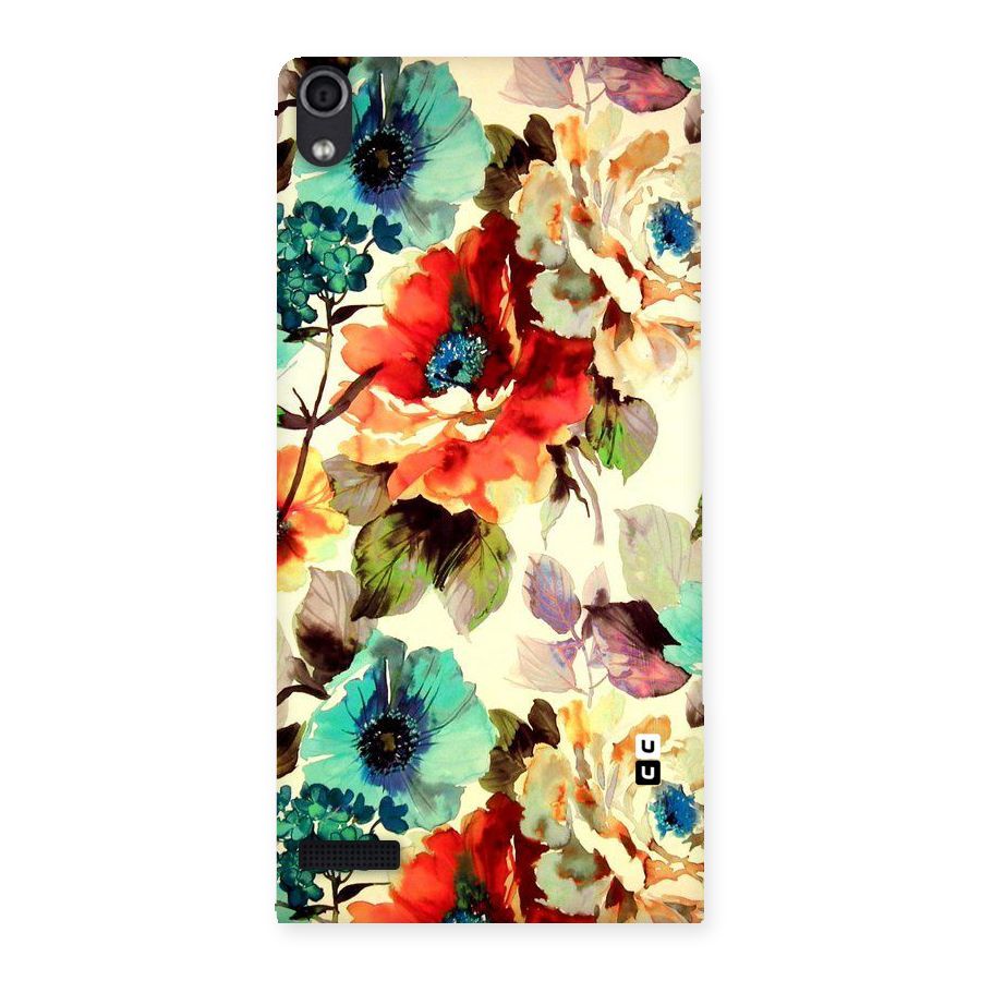 Artsy Bloom Flower Back Case for Ascend P6