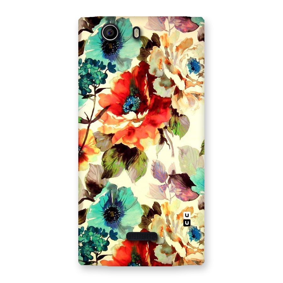 Artsy Bloom Flower Back Case for Canvas Nitro 2 E311