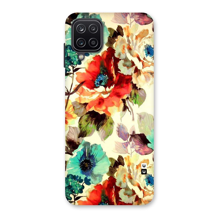 Artsy Bloom Flower Back Case for Galaxy A12