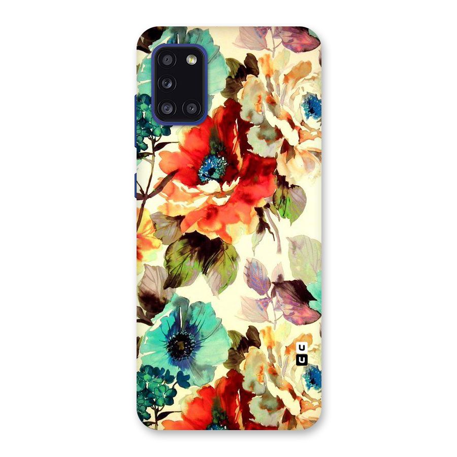 Artsy Bloom Flower Back Case for Galaxy A31