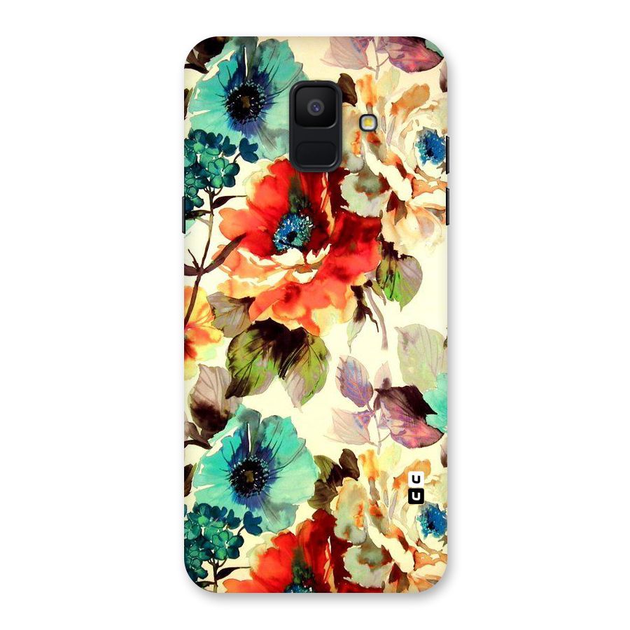 Artsy Bloom Flower Back Case for Galaxy A6 (2018)