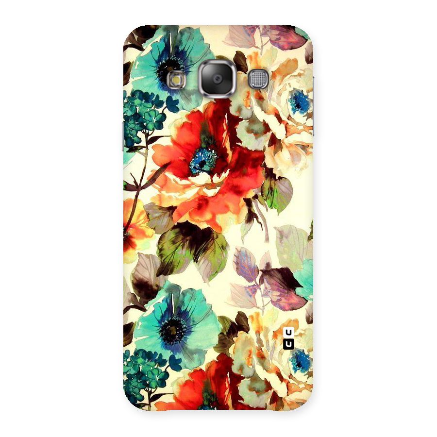 Artsy Bloom Flower Back Case for Galaxy E7
