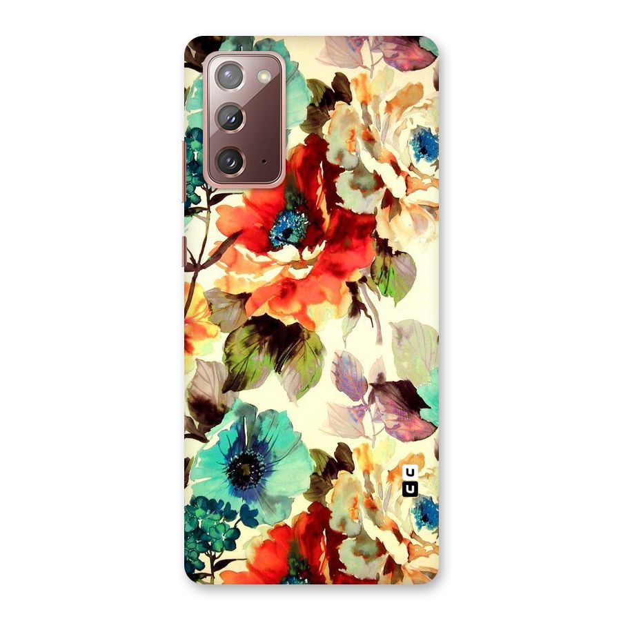 Artsy Bloom Flower Back Case for Galaxy Note 20