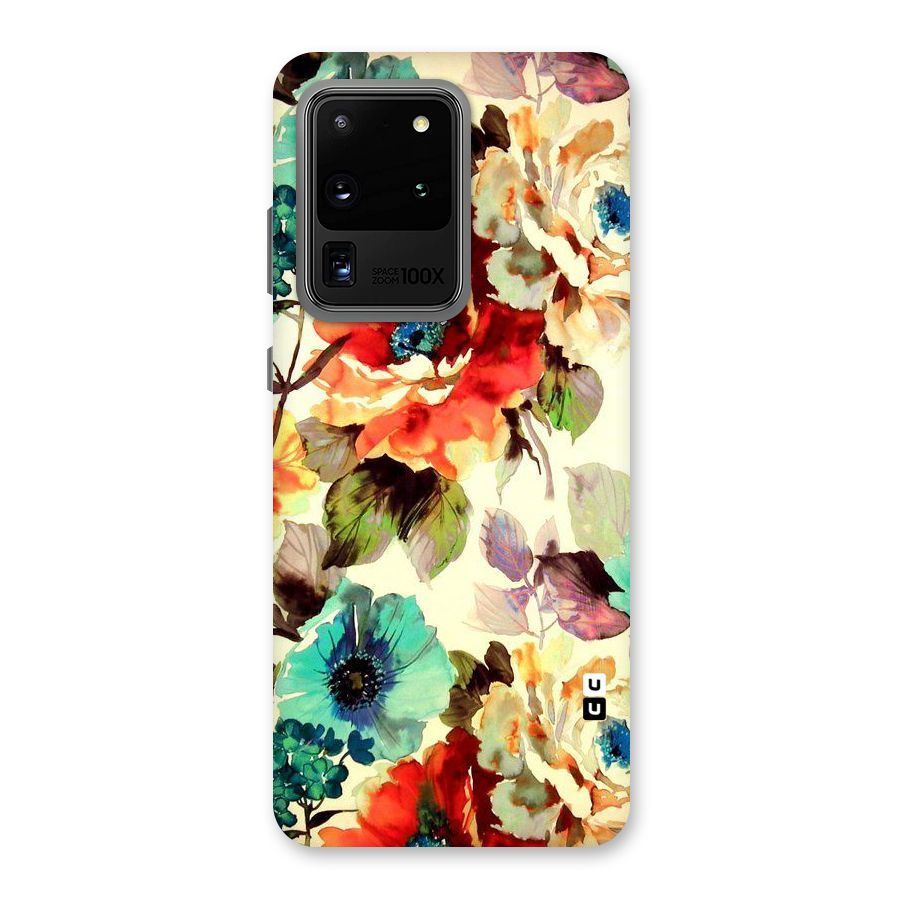Artsy Bloom Flower Back Case for Galaxy S20 Ultra