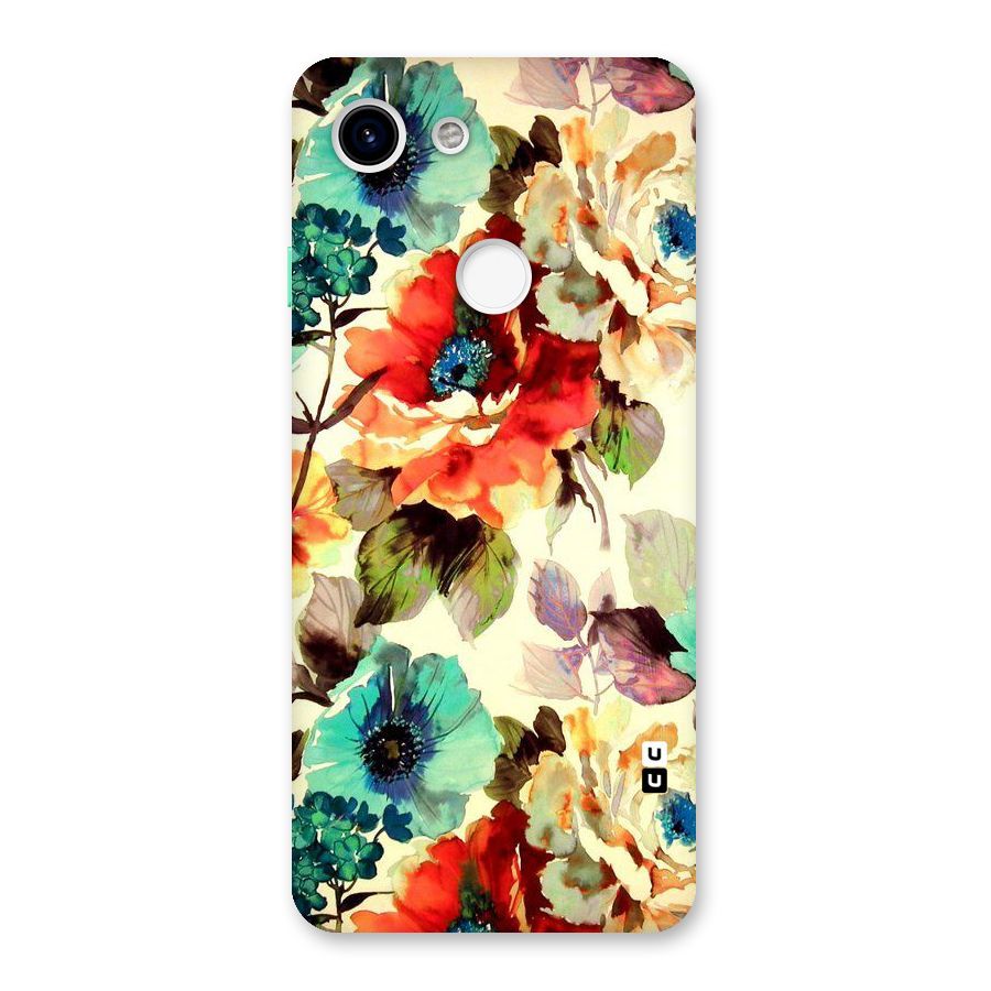 Artsy Bloom Flower Back Case for Google Pixel 3