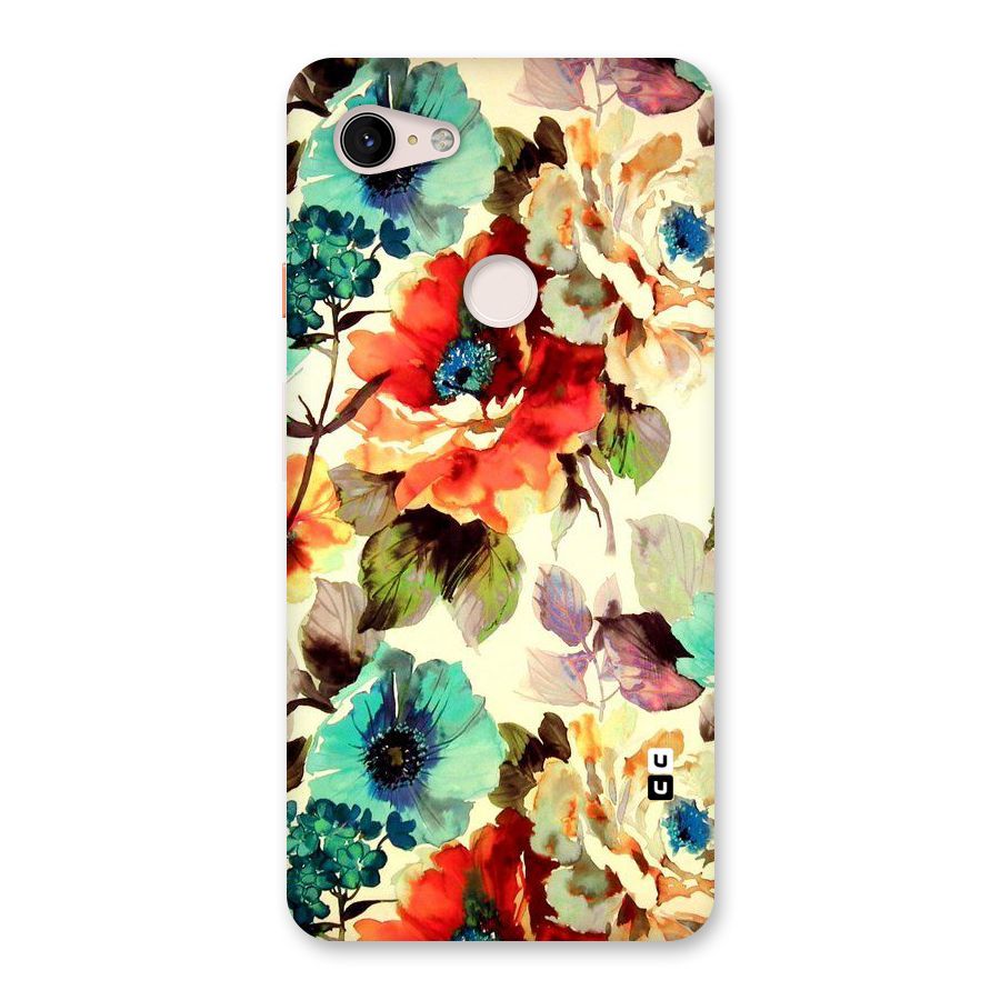 Artsy Bloom Flower Back Case for Google Pixel 3 XL