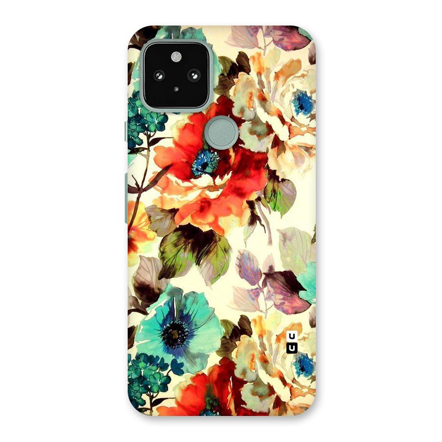 Artsy Bloom Flower Back Case for Google Pixel 5