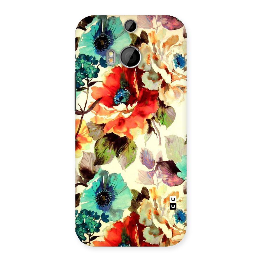 Artsy Bloom Flower Back Case for HTC One M8