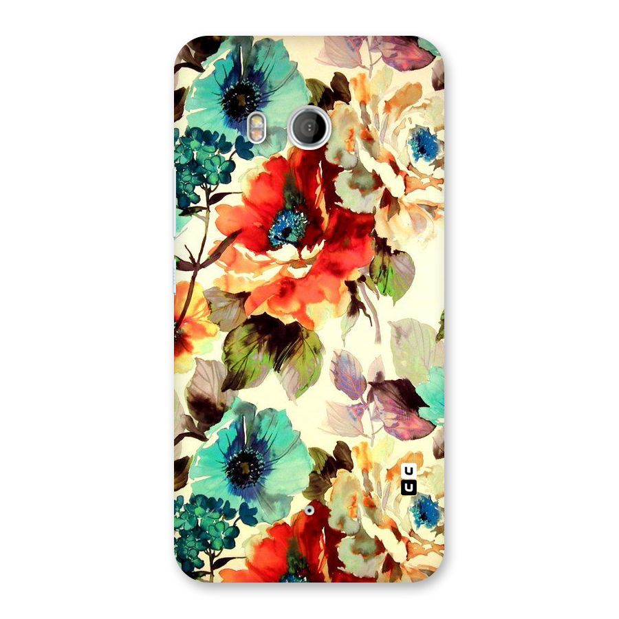 Artsy Bloom Flower Back Case for HTC U11